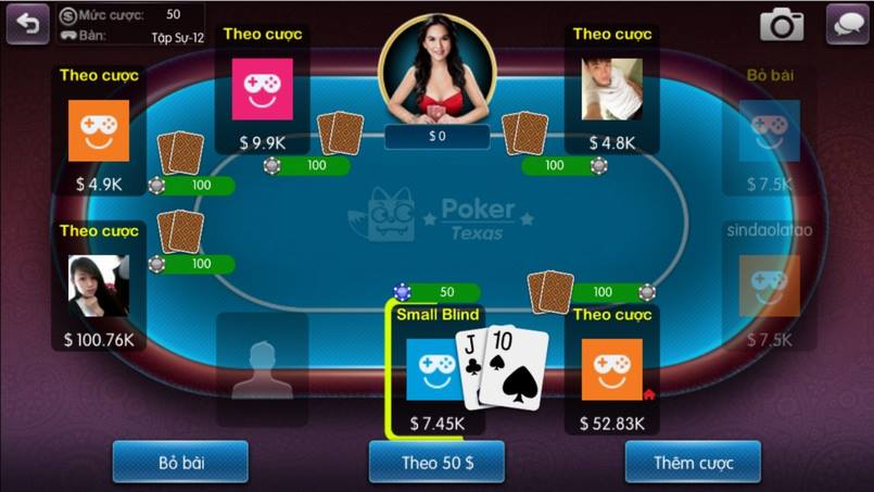 Các thuật ngữ trong Poker chỉ hành động của những người tham gia